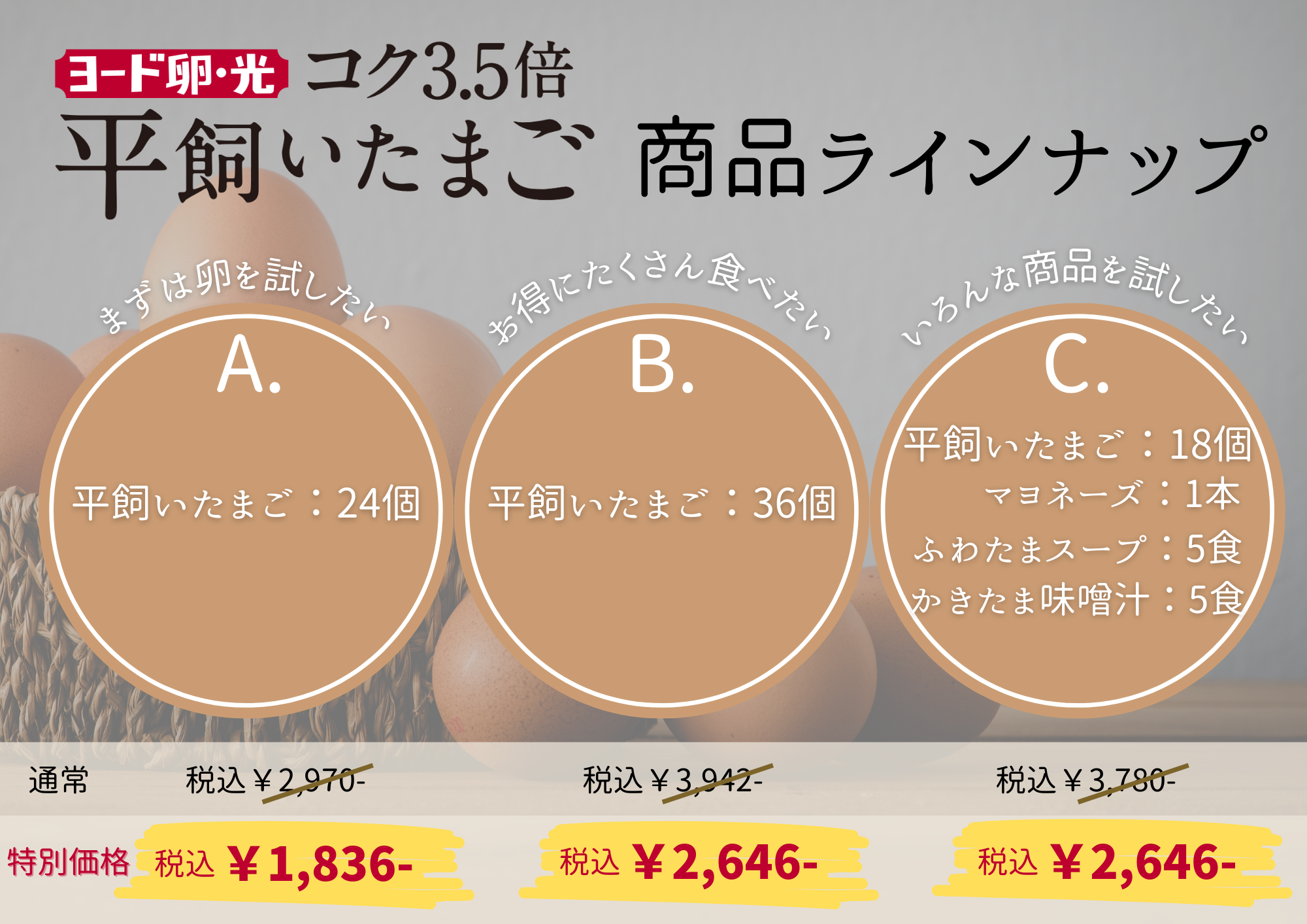 【発売記念価格！】ヨード卵・光の平飼いたまご（送料込）