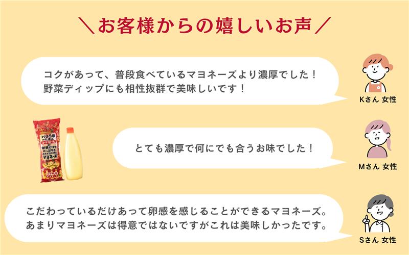 【お手軽セットQ（マヨネーズ1本、ふわふわたまごスープ12食）】＜送料込＞